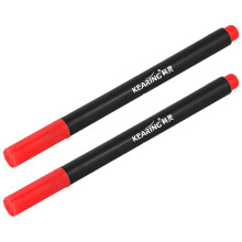 2 x Fabric Pens Permanent Farben für DIY Textile Kleidung T-Shirt Schuhe Rot