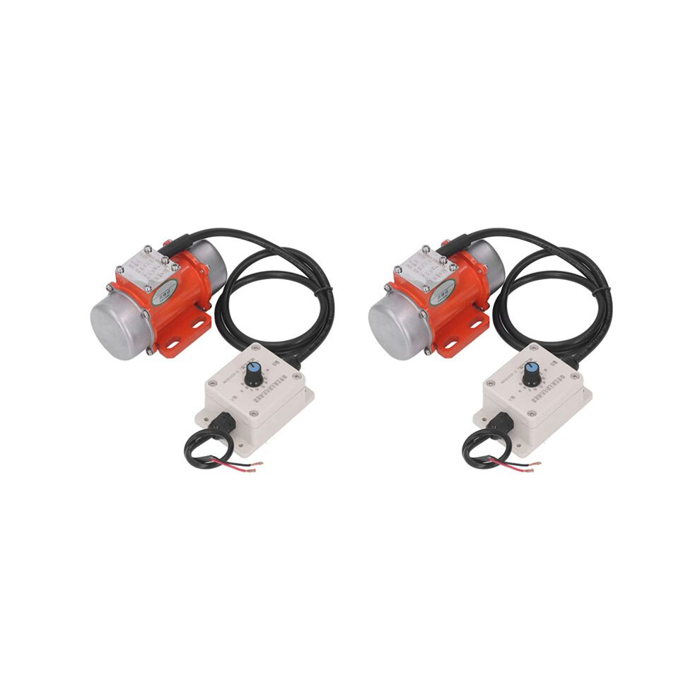 2X 30W Concrete Vibrator, 4000Rpm Electric Vibrating Motor With Speed Controller & Adjustable Exciting Force 12V 4711095328356