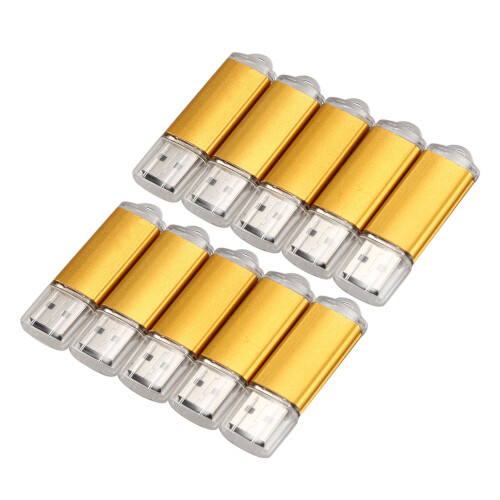 10 x 512MB Memory Stick USB Flash Drive USB Flash Drive USB 2.0 Gold
