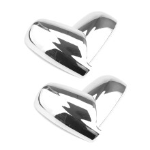 4X for 307 Door Side Wing Mirror Chrome Cover Rear View Cap Accessories