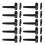 10X Door and Window Handle Lock Casement Window Lock Wheel Handle Black 1
