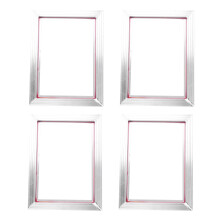 4X Cadre 31X41cm en Aluminium pour Impression D'écran A3 avec Maille en Polyester Imprimée Soie Blanche 43T pour Cartes de Circuit Imprimé de Haute