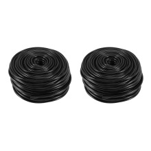 2X 50M Bewässerung Schlauch Schlauch 4 / 7mm Schlauch Tropf Garten Bewässerung System