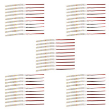 50Pcs 10cm Waterproof White 5050 LED Strip Lights  12V Caravan Boat Car