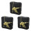 3X DIY Clock Metal Texture  Wall Clock Retro Wall Clock Movement Accessories 1