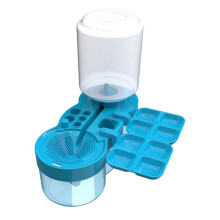 Paint Brush Washer Paint Brush and Paint Washer Press and Drain Automatic Water Filling Brush Cleaner