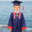 1Set Bunte Kinder Abschlussrobe Mit Doktorhut Polyester Leicht Tragbar 9