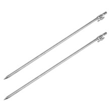 2pcs 50-100CM Extending Stainless Steel Fishing Bankstick Adjustable Carp Fishing Bank Stick Fishing Rod Rest