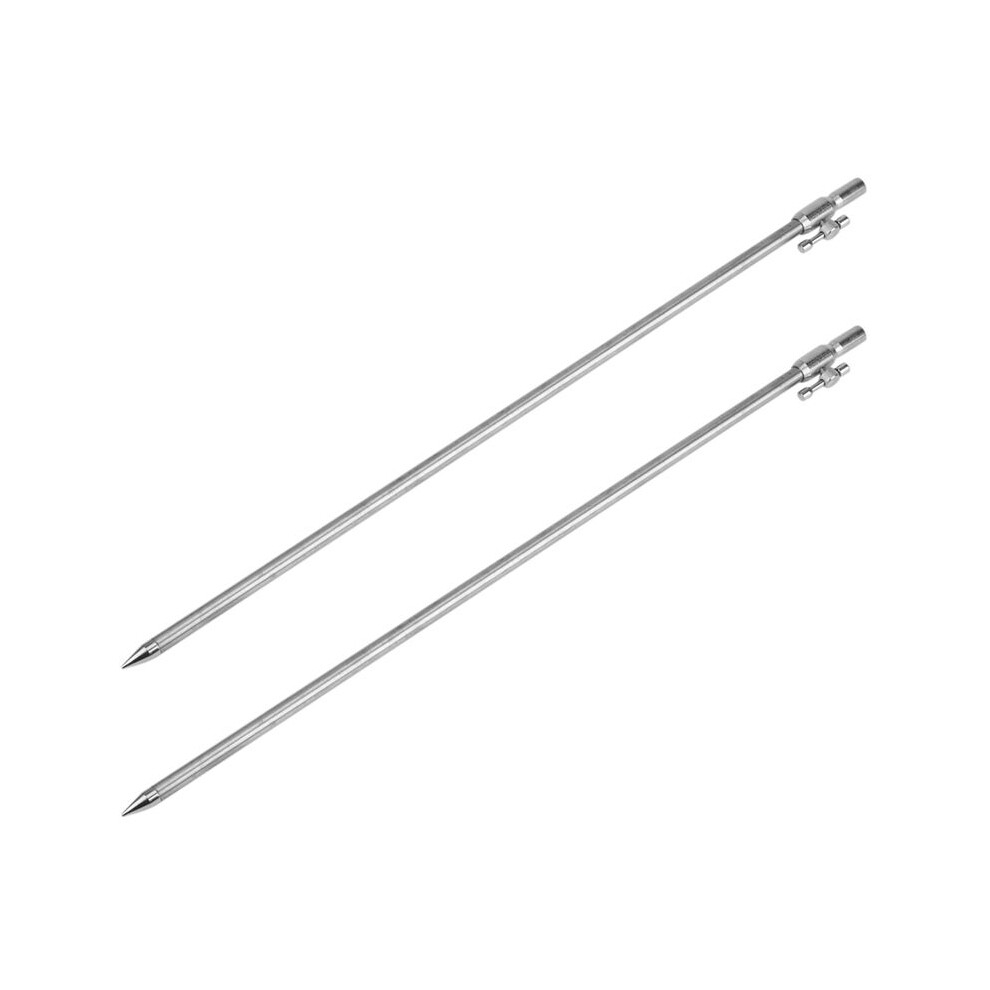 2Pcs 50-100Cm Extending Stainless Steel Fishing Bankstick Adjustable Carp Fishing Bank Stick Fishing Rod Rest 6033107885007