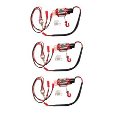3X RC Auto Metall Stahl Verdrahtet Automatische Simulierte Winde für Axial TRX4 SCX10 90046 D90