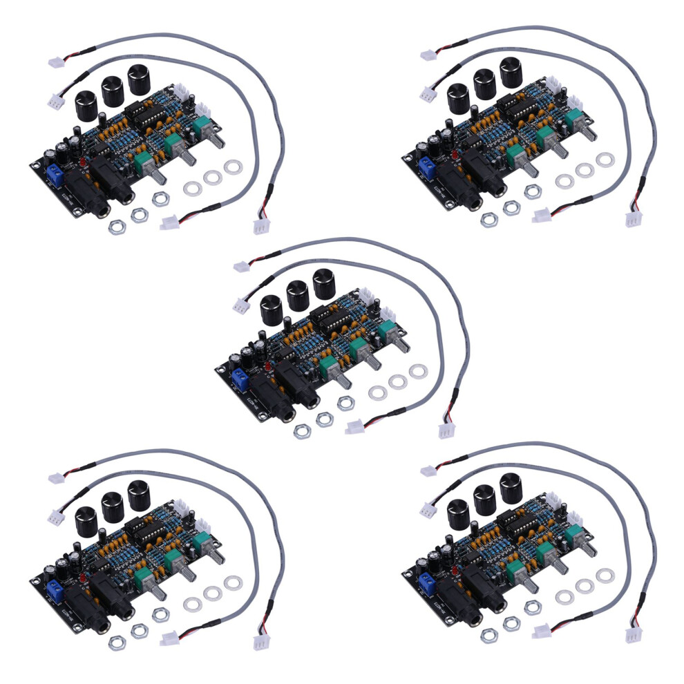 5X Pt2399 Digital Microphone Amplifier Board Reverberation Karaoke Reverb Amplifier Ne5532 Pre-Amplifier Tone Board 4712162760246