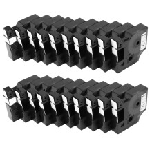 20Pcs for D1 Label Maker/Tape 45013 Black White Label Ribbons Compatible for Label Manager 160 210 450 280