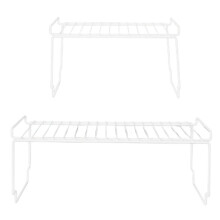 Küchenschrank-Organizer, Aufbewahrungsregal, Halter, Badezimmerschrank-Organizer, Organisation und Aufbewahrungsregale, Weiß