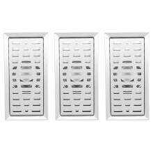 3X Large-Traffic Stainless Steel Bathroom Shower Square Floor Waste Grate Sanitary 20cm X10cm Floor Drain