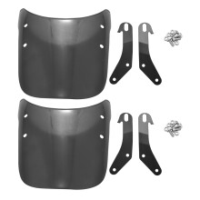 2X Motorcycle Headlight Fairing Windshield Windscreen Compatible for Bonneville 2001-2017,T100 2003-2017(Smoke)
