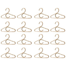 16Pcs Rattan Clothes Hanger Nordic Style Kids Garments Organizer Rack Children Hanger Kids Room Decor Hangers