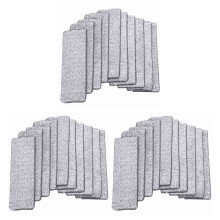 30PCS Microfiber Mop Pads House Kitchen Floor Cleaning Flat Mop Cloth Home Bathroom Replacement Mops L
