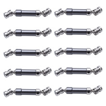 10Pcs Metal Rear Center Drive Shaft CVD Transmission Shaft for 1:12 12428 12423 RC Car Desert Buggy Titanium