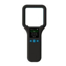 RFID-Lesegerät für Tiere, 134,2 KHz/125 KHz, USB-Haustier-ID-Scanner, Tiermarkenleser, Tragbarer -Scanner für Hunde, Katzen, Pferde, Schwarz