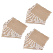 24 Stücke Leinen Tischset Spitze Tischset Set Natürliche Jute Woven Geschirr Matte Hochzeit Dekoration