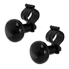2X Car Steering Wheel Spinner Knob Power Handle Hand Control Booster Wheel Strengthener Silver