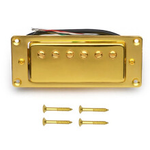 Pastilla Humbucker para Guitarra Eléctrica de 6 Agujeros, para Guitarra LP, Ajuste Universal, Dorada.
