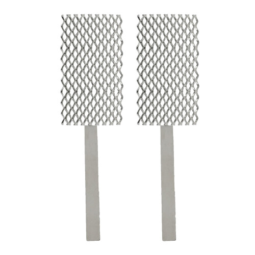 2pcs 6 x 15cm Mesh Platinized Titanium Anode Rhodium Jewelry Plating Plater Tools