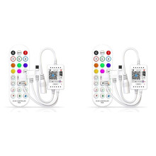 2X WiFi RGB Music Controller for LED Strip Light + Infrared Remote Control 24 Keys Wireless for Color Strip Lights