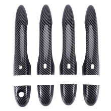 Carbon Fiber Outer Door Handle Cover Trim Decoration for Levante 2016 2017 2018 Ghibli 2014-2018 Quattroporte 2013-2017 (with Front Door