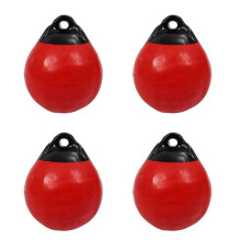 4X Schwer Lastung PVC Boot   Runde  Boje Dock Stoßstange  Aufblasbarer Schutz Marine  Boje Rot