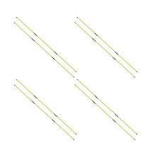 Alignment Sticks Training Aid 8 Pack,3-Section 48 Inch Swing Trainers Foldable Practice Rods Aiming Sticks