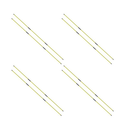 Alignment Sticks Training Aid 8 Pack,3-Section 48 Inch  Swing Trainers Foldable Practice Rods Aiming Sticks