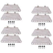 8X Metal Pedal Side Plate Slider for MN D90 D91 D99S MN99S 1/12 RC Car Upgrade Parts Accessories