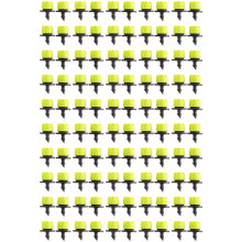 100 Stks 1/4 Inch Verstelbare Micro-Type Druppelirrigatiesysteem Sproeiers Anti-Verstopping Emitter Tuin