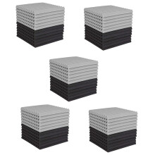 60 Pcs Acoustic Foam Board,Studio Wedge Tile,Acoustic Foam Soundproof Pyramid Studio Treatment Wall Panel 2.5X30X30cm