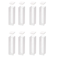 Cuvette Al Quarzo, Cuvette Per Spettrofotometro Lunghezza Percorso 10 mm, Altezza 45 mm, Capacità 3,5 Ml - 8 Pezzi