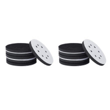 12 STUKS 5 Inch (125mm) 8-Gat Zachte Spons Interface Pad voor Schuurpads en HookandLoop Schuurschijven voor Oppervlak Polijsten