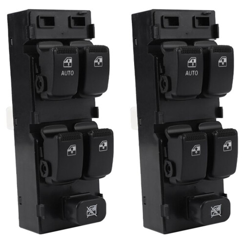 2X Front Left Master Electric Power Window Control  Driver Side for  Getz 2005 93570-1C110