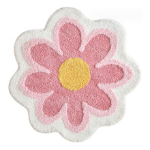 Flower Bathroom Rugs Mat, Luxury Super Soft Absorbent Microfiber Bath Mats for Bathroom, for Floor Shower Tub, 2.6Ft