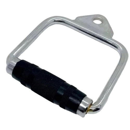 Pulldown-Kabelmaskin i Stål med Triceps-Grepp i Gummi, D-Stångsgrepp för Viktlyftningsstänger, Halkfritt Grepp.