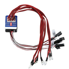 RC Car 12 LED Light Set Lighting System Kit Simuleringsblinkljus för 1/10 1/8 RC Car Truck Lighting Accessory