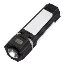Linterna LED Portátil Plegable para Tienda de Campaña, Linterna Multiusos para Senderismo, Linterna con Doble Fuente de Luz para Viajes