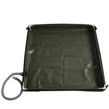Foldable Shower Base Outdoor Camping Shower Tray Waterproof Drainage Basin Tent Floor and Pet Washing Mat