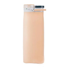 600 Ml Auslaufsichere, Faltbare Wasserflasche, Sport-Trinkbecher mit Strohhalm, Tragbar und Wiederverwendbar für Aktivitäten Drinnen und Draußen