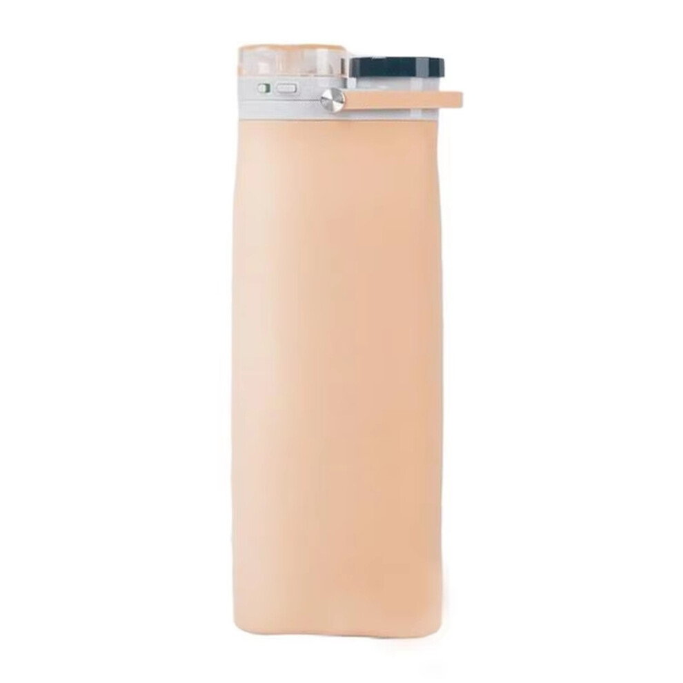 Tauoh 600Ml Leakproof Folding Water Bottle,Sport Drinking Cup With Straw, Portable & Reusable For Indoor & Outdoor Activities