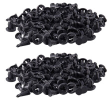 SamochóD 10mm Hole Dia Plastikowe Nity ZapięCie BłOtnik Push Pin Klipy 100Szt