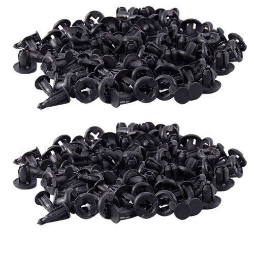 Car 10mm Hole Dia Plastic Rivets Fastener  Push Pin Clips 100PCS