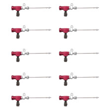 10X Motorcycle Embrayage Hydraulique Pompe Frein M10X1.25mm Tige de Frein Cylindre Aluminium Rouge