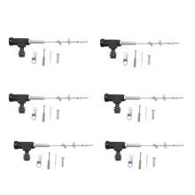 6X Motorcycle Hydraulic Clutch Master Cylinder Rod Brake Pump M10X1.25mm Aluminum Black