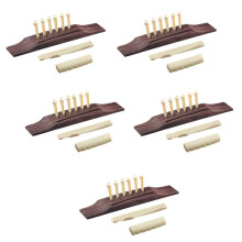 30 Pieces Bridge Pins/Saddle/Nut Abalone Dots for Acoustic Guitar - Red + Reddish Brown